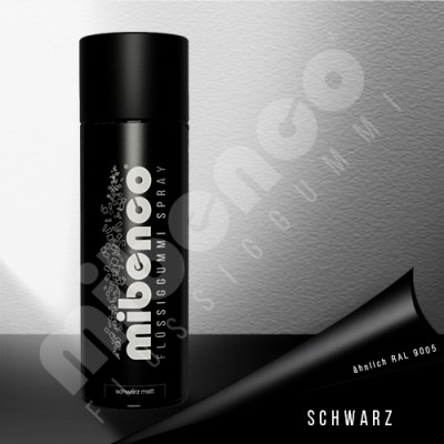 mibenco Spray - schwarz matt - 400ml